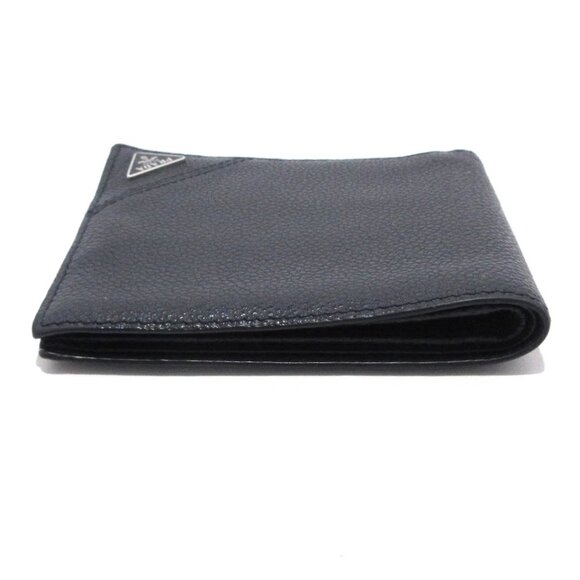 PRADA - Dark Navy Leather Bill Holder 233-080325 - Picture 5 of 10